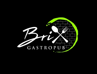 Brix Gastropub logo design by aura