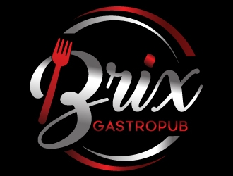 Brix Gastropub logo design by MonkDesign