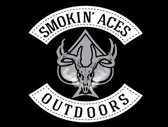 Smokin’ Aces Outdoors logo design by logoguy
