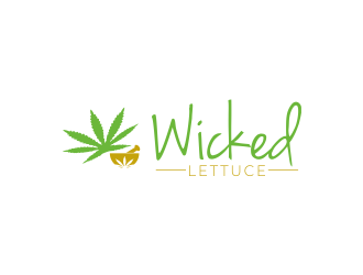 Wicked Lettuce logo design by qqdesigns