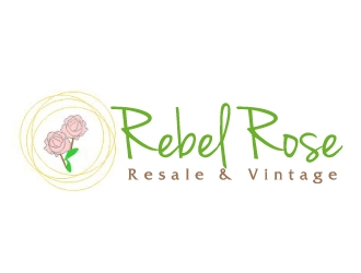 Rebel Rose - Resale & Vintage logo design by ElonStark