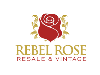 Rebel Rose - Resale & Vintage logo design by kunejo