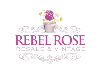 Rebel Rose - Resale & Vintage logo design by kunejo