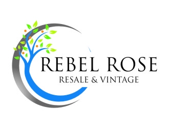 Rebel Rose - Resale & Vintage logo design by jetzu