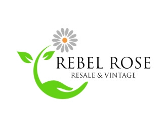 Rebel Rose - Resale & Vintage logo design by jetzu