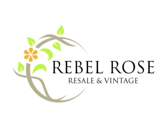 Rebel Rose - Resale & Vintage logo design by jetzu