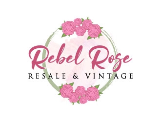 Rebel Rose - Resale & Vintage logo design by J0s3Ph