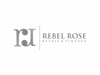 Rebel Rose - Resale & Vintage logo design by mutafailan