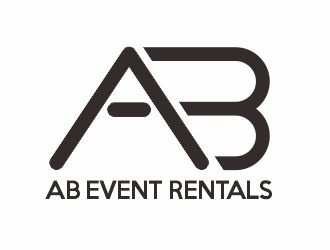 AB Event Rentals logo design by hkartist