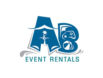 AB Event Rentals logo design by disenyo