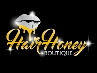 Hair Honey Boutique logo design by ElonStark