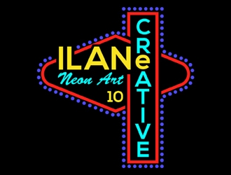 Ilan Creative Neon Art logo design by MAXR