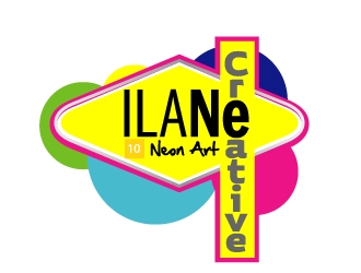 Ilan Creative Neon Art logo design by ElonStark
