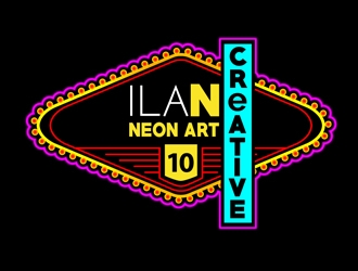 Ilan Creative Neon Art logo design by DreamLogoDesign