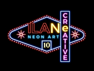 Ilan Creative Neon Art logo design by DreamLogoDesign