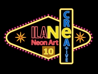 Ilan Creative Neon Art logo design by DreamLogoDesign