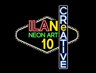 Ilan Creative Neon Art logo design by DreamLogoDesign