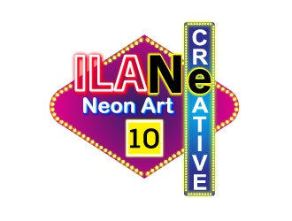 Ilan Creative Neon Art logo design by justin_ezra