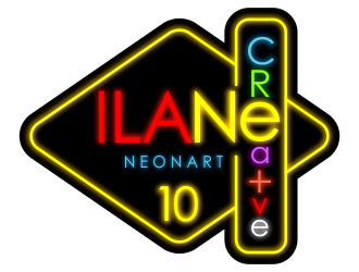 Ilan Creative Neon Art logo design by Cekot_Art