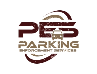 parking enforcement services - PES logo design by uttam