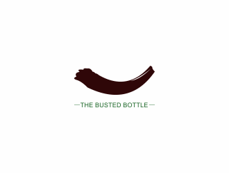 The Busted Bottle logo design by KaySa
