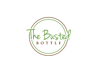 The Busted Bottle logo design by alby
