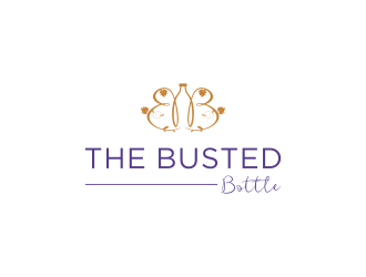 The Busted Bottle logo design by Kanya