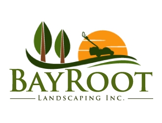 BayRoot Landscaping Inc. logo design by ElonStark