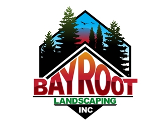 BayRoot Landscaping Inc. logo design by DreamLogoDesign