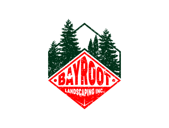 BayRoot Landscaping Inc. logo design by andriandesain