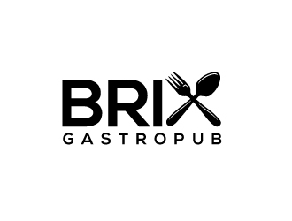 Brix Gastropub logo design by Akhtar
