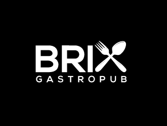 Brix Gastropub logo design by Akhtar