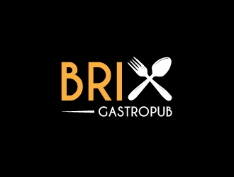 Brix Gastropub logo design by Akhtar