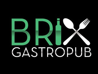 Brix Gastropub logo design by logopond