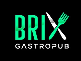 Brix Gastropub logo design by logopond