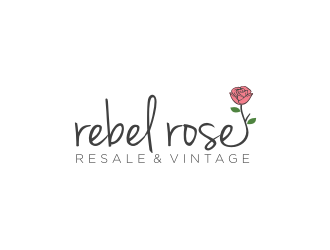 Rebel Rose - Resale & Vintage logo design by ohtani15