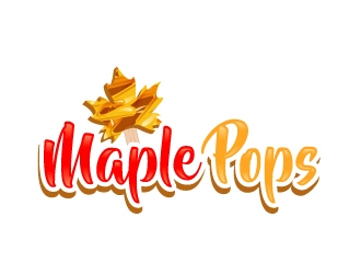 Maple Pops logo design by ElonStark