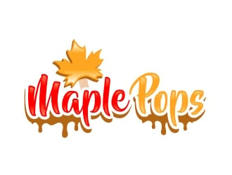 Maple Pops logo design by ElonStark