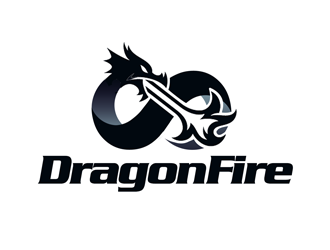 DragonFire logo design by kunejo