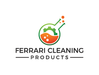 Ferrari Cleaning Products logo design by mhala