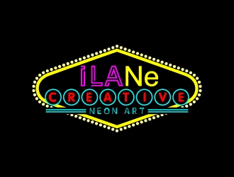 Ilan Creative Neon Art logo design by jaize