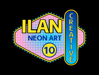 Ilan Creative Neon Art logo design by done