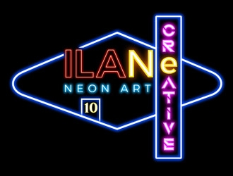 Ilan Creative Neon Art logo design by DreamLogoDesign