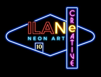 Ilan Creative Neon Art logo design by DreamLogoDesign