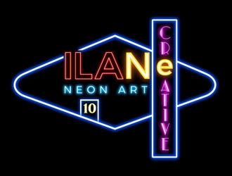 Ilan Creative Neon Art logo design by DreamLogoDesign