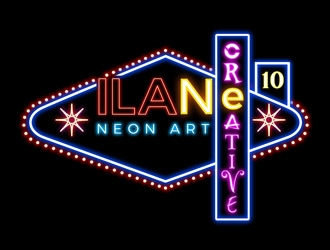 Ilan Creative Neon Art logo design by DreamLogoDesign