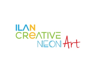 Ilan Creative Neon Art logo design by zakdesign700