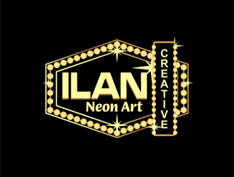 Ilan Creative Neon Art logo design by enzidesign