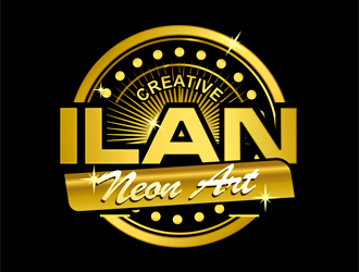 Ilan Creative Neon Art logo design by enzidesign