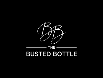 The Busted Bottle logo design by afra_art